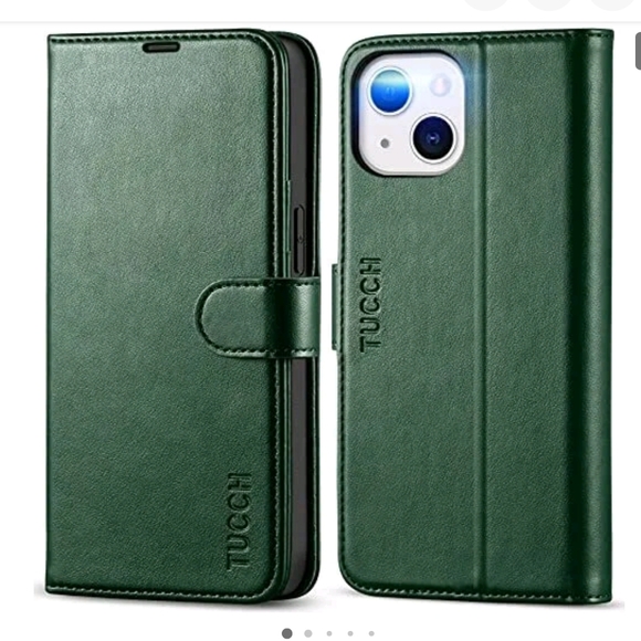 tucch Other - Tucch Case Folio Wallet iPhone 13 6.1" Midnight Green New In Box